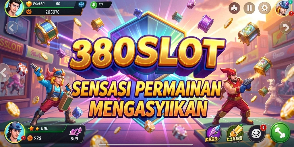 Tangkapan layar utama 380SLOT menampilkan aksi seru mesin slot.