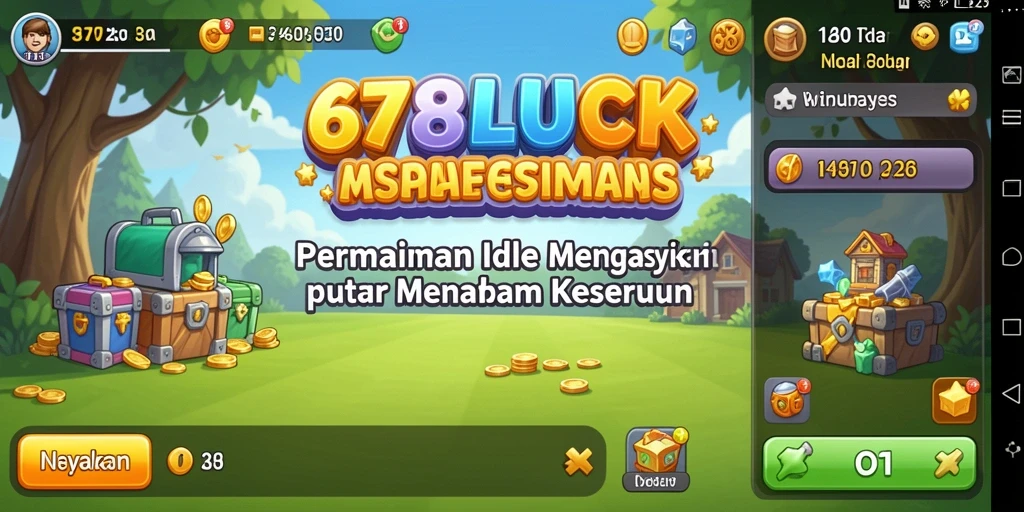 Tampilan gameplay menarik dari 678LUCK yang menunjukkan strategi Idle.