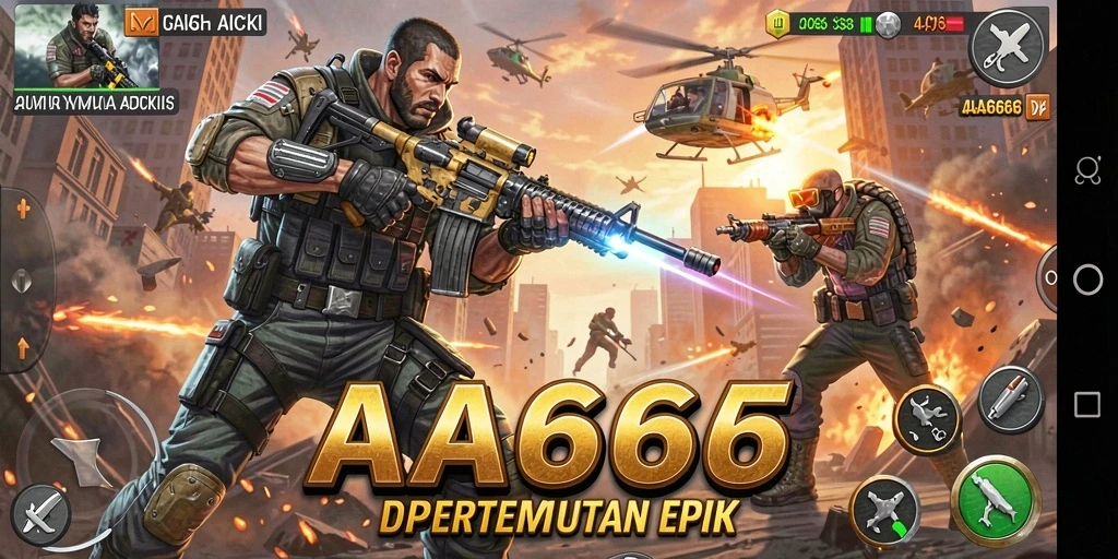 Screenshot gameplay <strong>AA666</strong> menunjukkan aksi mendebarkan dalam pertempuran.
