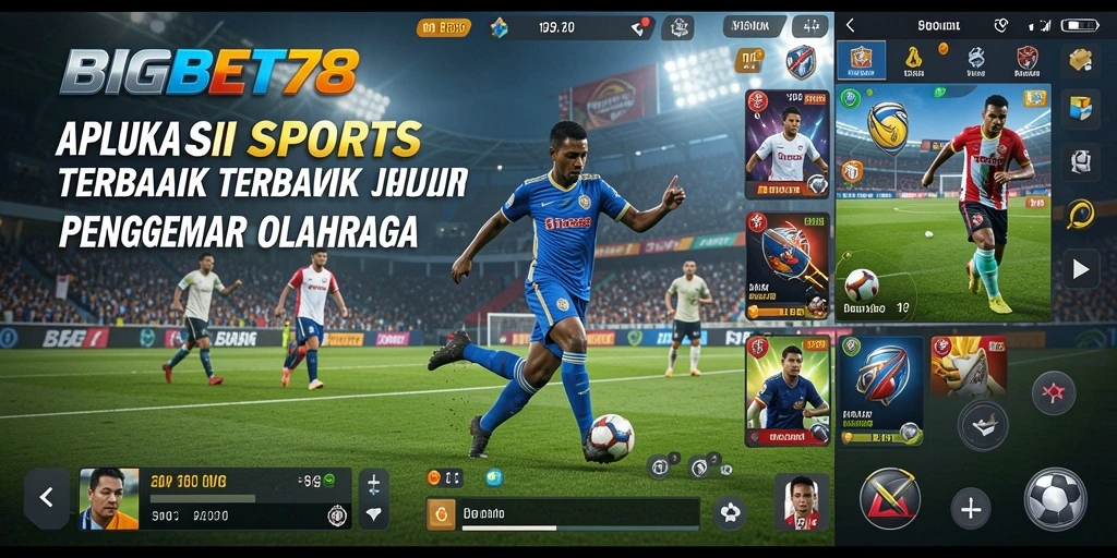 Tampilan gameplay <strong>BIGBET78</strong> dengan aksi olahraga yang mendebarkan.