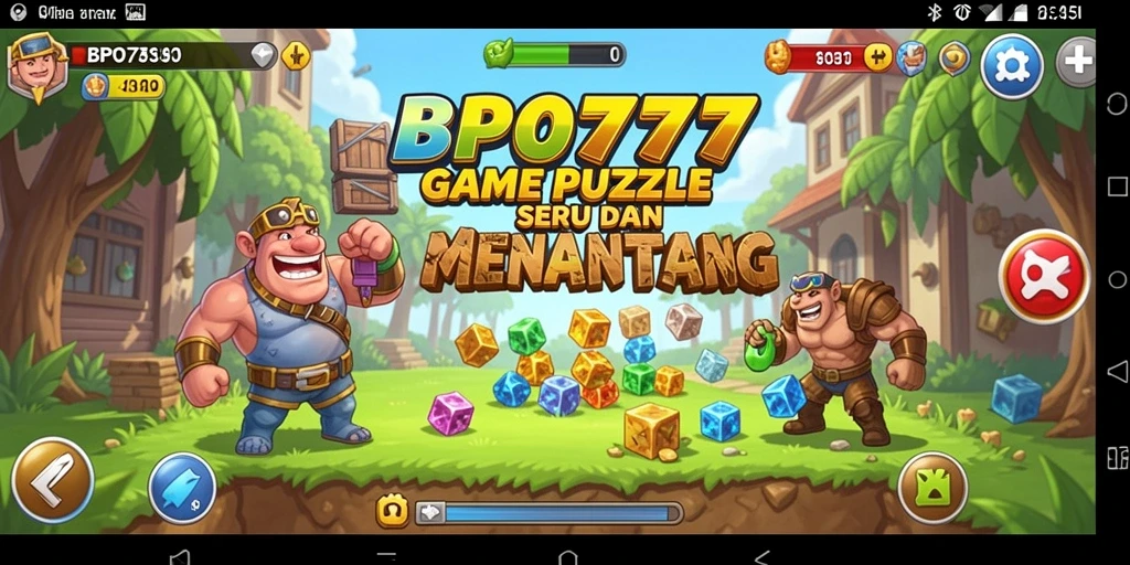 Tampilan utama gameplay BPO777 dengan berbagai puzzle menarik.