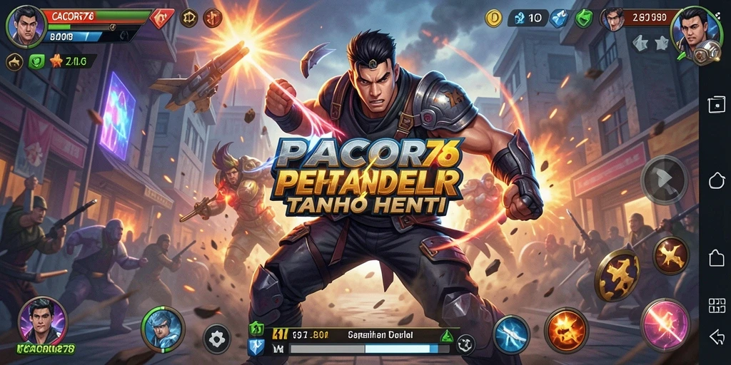 Gameplay intens di arena pertarungan CACOR78.