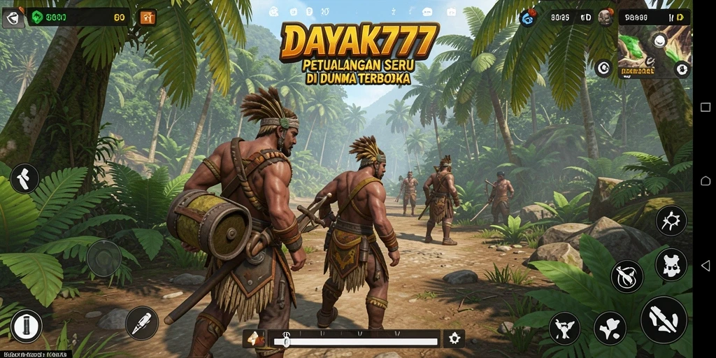 Tampilan menarik dari gameplay Open World DAYAK777 yang memukau.