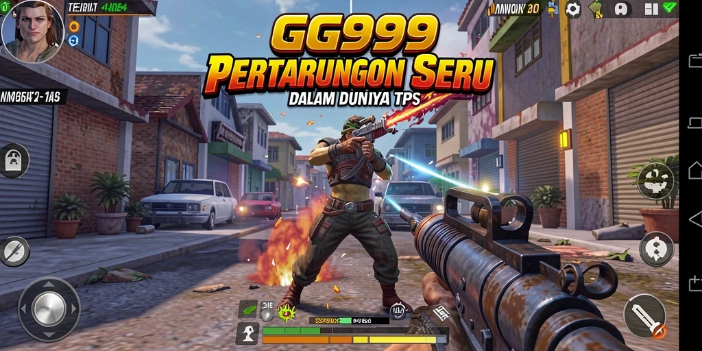 Screenshot GG999 menampilkan pertempuran seru dengan aksi intens.