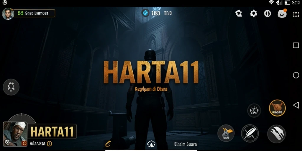Tampilan gameplay HARTA11 yang mencekam dan penuh ketegangan.