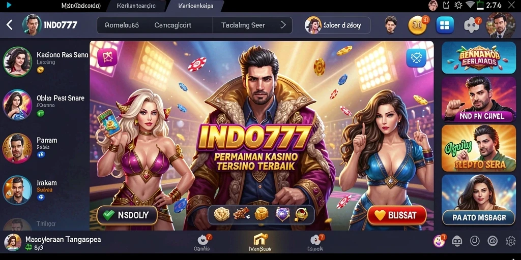 Tampilan gameplay INDO777 yang menarik dan penuh warna.