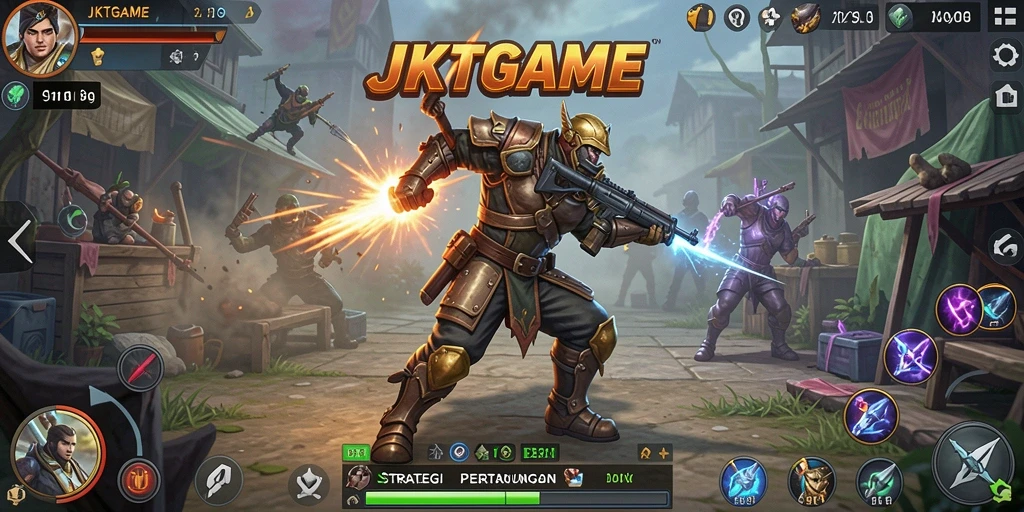 Tampilan gameplay intensif JKTGAME dengan strategi mendalam.