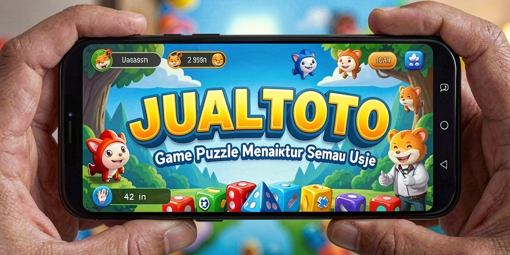 Screenshot gameplay JUALTOTO yang menampilkan tantangan Puzzle.