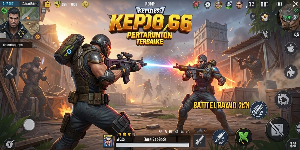 Screenshot gameplay KEPO66 dengan aksi seru Battle Royale.