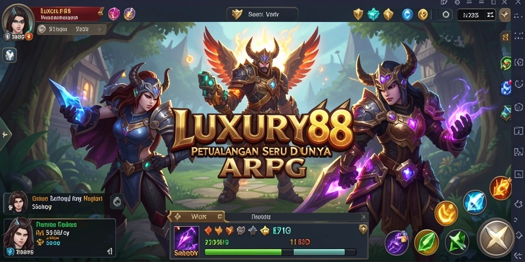 Gameplay seru di dunia LUXURY88 yang penuh petualangan ARPG.