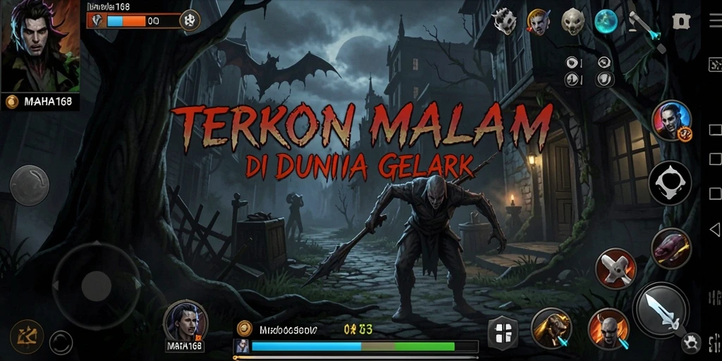 Screenshot MAHA168 menampilkan suasana permainan yang mencekam dan menegangkan.