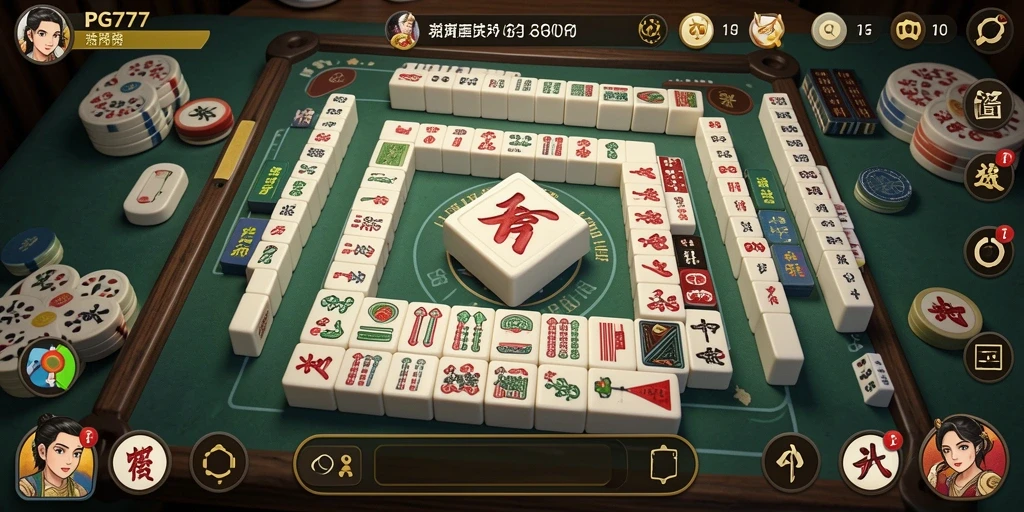 Tampilan menarik dari gameplay PG777 yang penuh strategi Mahjong.