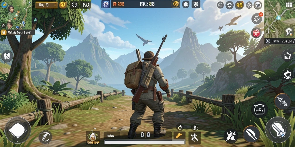 Gameplay menarik di dunia terbuka RK88 dengan petualangan seru.