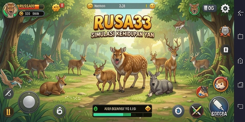 Tangkapan layar utama RUSA33 menampilkan gameplay simulasi yang mendebarkan.