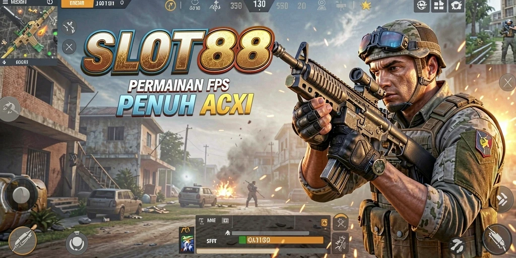 Gameplay SLOT88 yang mendebarkan dalam aksi FPS.
