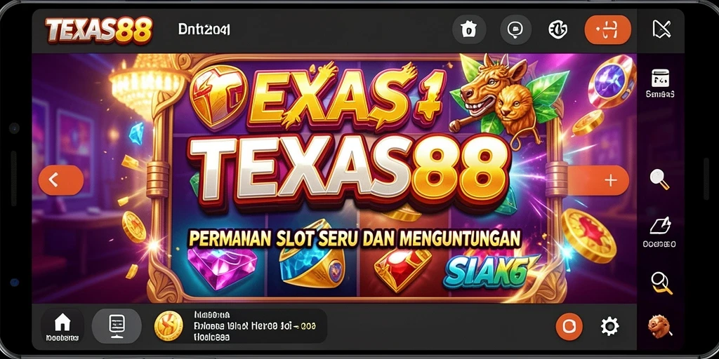 Tangkapan layar dari gameplay menarik TEXAS88 dengan tema slot yang mendebarkan.